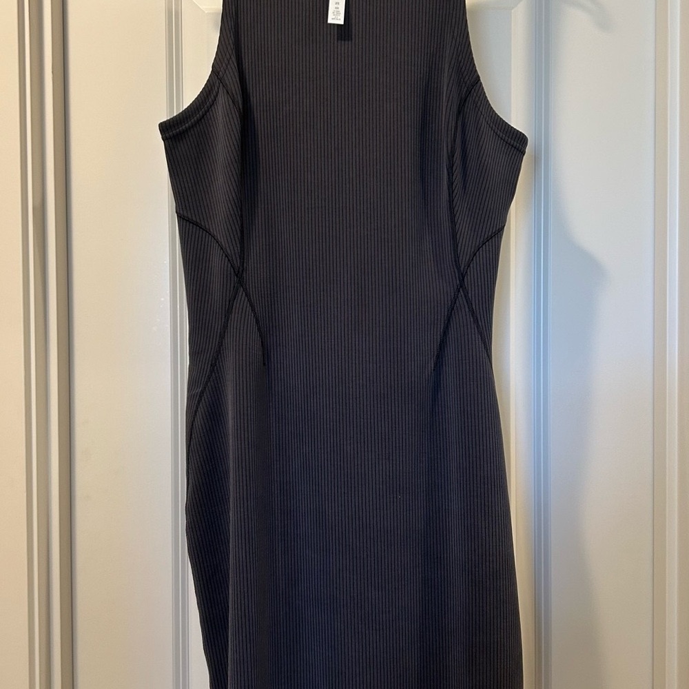 lululemon athletica Black Ribbed Dress size 12